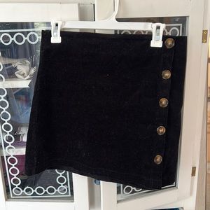 Black corduroy skirt